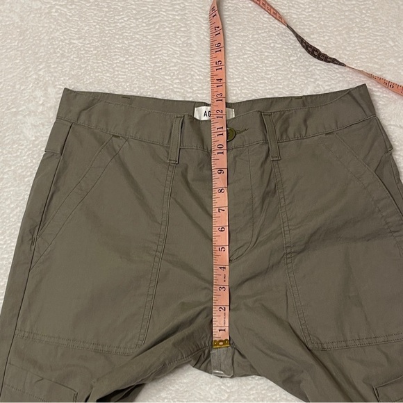 AGOLDE Daria High‎ Waist Crop Wide Leg Twill Utility Pant in Duffle Women's 28 - Picture 9 of 12